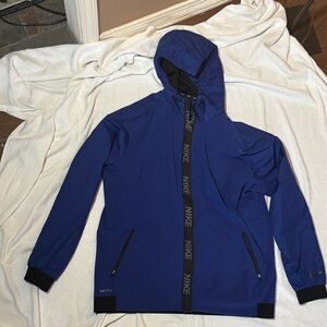 Nike Men's Blue Hooded Windbreaker
